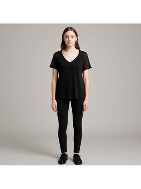 Kristine Black Blouse Size Small